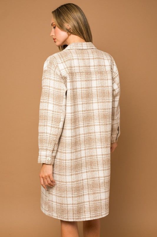 Long Shacket with Front Pockets
